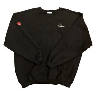 Hanes Sweatshirt 2XL Ultimate Cotton Print Pro Boxy Workwear Lamperts Vtg